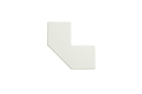 ORGATEX L-Winkel LongLife HD PVC Bodenmarkierung | Besonders robuste Stellplatzmarkierung Lager | Hochwertiges Bodenmarkierungsband selbstklebend | 50mm, 100 x 100mm (LxB) | 20 Stück, Weiß von ORGATEX