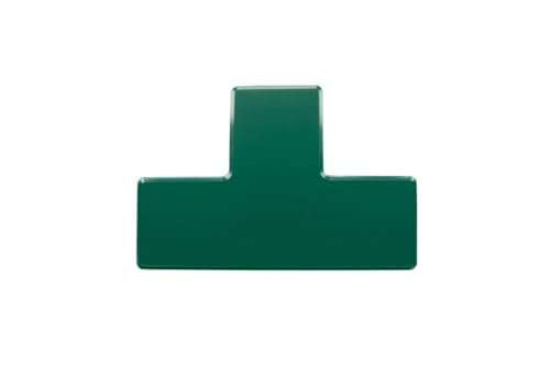 ORGATEX T-Stück LongLife HD PVC Bodenmarkierung | Besonders robuste Stellplatzmarkierung Lager | Hochwertiges Bodenmarkierungsband selbstklebend | 50mm, 100 x 100mm (LxB) | 20 Stück, Grün von ORGATEX