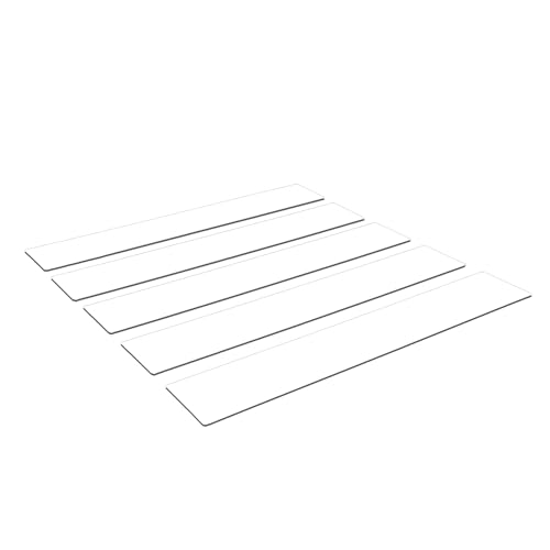 ORGATEX Zebrastreifen Bodenmarkierung | selbstklebender Zebrastreifen aus PVC, 1200 x 200mm | Sicherheitsmarkierung für Verkehrswege | robuste & rutschfeste Bodenaufkleber | Weiß von ORGATEX