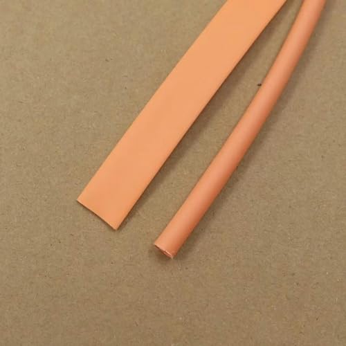 0,6 1 2 4 6 8 10 12 14 16 20 22 mm Polyolefin-Thermokabelummantelung Isolierte Drahtschutzummantelung 2:1 Schrumpfschlauch-Orange-10 mm x 5 Meter von ORGEFY