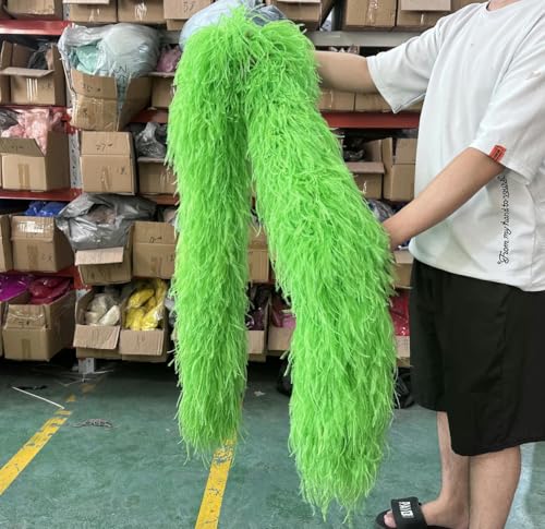 ORGEFY 2 3 4 6 10-lagige mehrfarbige Straußenfeder-Boa, 2 Meter, Straußenfeder-Schal für Party, Damenkleid, Kleidung, DIY-Dekoration, Schal, Apfelgrün, 6-lagig ORGEFY 2 3 4 6 10-lagige mehrfarbige Straußenfeder-Boa, 2 Meter, Straußenfeder-Schal für Party, Damenkleid, Kleidung, DIY-Dekoration, Schal, Apfelgrün, 6-lagig von ORGEFY