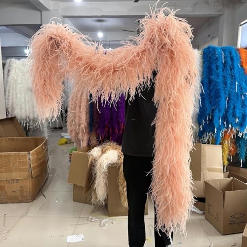 ORGEFY 6 8 10 15 26-lagige lila Straußenfedern Boa 2 m Straußenschal für Damenkleider, Kleidung, DIY-Dekorationsschal, Pfauenblau, 6-lagig, 2 Meter ORGEFY 6 8 10 15 26-lagige lila Straußenfedern Boa 2 m Straußenschal für Damenkleider, Kleidung, DIY-Dekorationsschal, Pfauenblau, 6-lagig, 2 Meter von ORGEFY