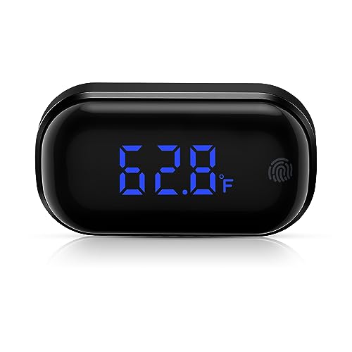 ORIA Aquarium Thermometer, LED Digitales Aquarium Thermometer, Hohe Präzision Thermometer Aquarium mit Touchscreen Display, Marine Thermometer für Kaltwasser Süßwasser Marine Aquarium von ORIA