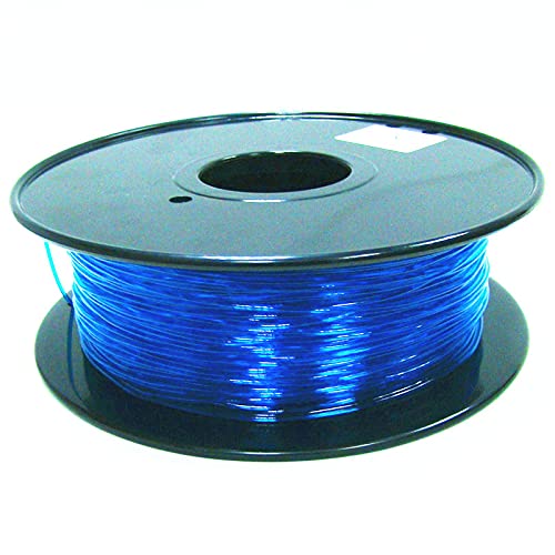 3D-Drucker-Filament Transparentes PLA, 3D-Druckerfilament, flexibel, TPU, 1,75 mm, 0,8 kg, 3D-Kunststoff, Verbrauchsmaterial for 3D-Drucker, 200 x 200 x 65 mm(Transparent Blue) von ORICALCHASM