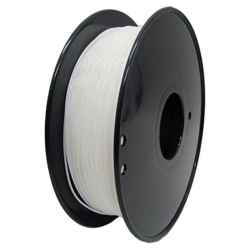 3D-Drucker-Filament Transparentes PLA, 3D-Druckerfilament, flexibel, TPU, 1,75 mm, 0,8 kg, 3D-Kunststoff, Verbrauchsmaterial for 3D-Drucker, 200 x 200 x 65 mm(White) von ORICALCHASM