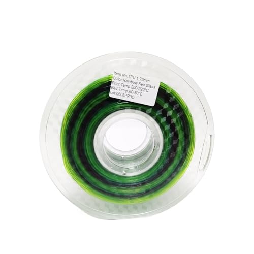 3D-Drucker-Filament Transparentes PLA, 3D-Druckerfilament, mehrfarbiger Farbverlauf, flexibles TPU-Filament, 1,75 mm, passend for die meisten FDM-Drucker(B) von ORICALCHASM