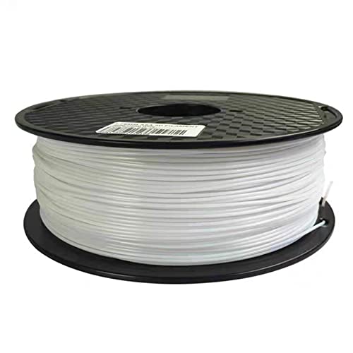 3D-Drucker-Filament Transparentes PLA, 3D-Druckerfilament 1 kg 1,75 mm hochfestes Kunststoff-Verbrauchsmaterial(White) von ORICALCHASM