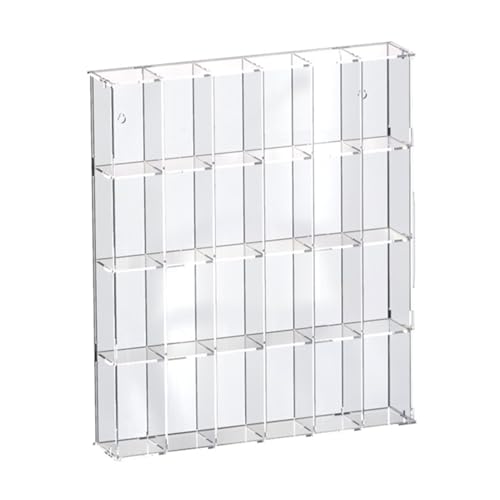 Acryl-Vitrine Box, Klare Acryl-Vitrine 12-72 Grid Display Vitrinen Mehrere Größen for Figuren Modelle Sammlerstücke Organizer(Clear,38.2x7.5x45.4CM) von ORICALCHASM