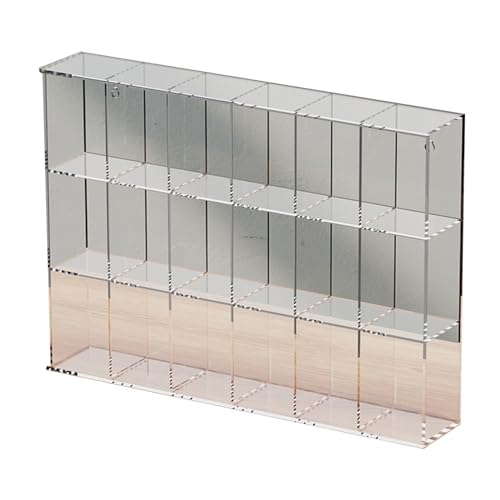 Acryl-Vitrine Box, Klare Acryl-Vitrine 12-72 Grid Display Vitrinen Mehrere Größen for Figuren Modelle Sammlerstücke Organizer(Clear,47x9x34CM) von ORICALCHASM