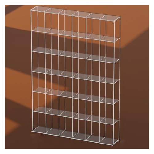 Acryl-Vitrine Box, Klare Acryl-Vitrine 12-72 Grid Display Vitrinen Mehrere Größen for Figuren Modelle Sammlerstücke Organizer(Clear,47x9x68CM) von ORICALCHASM