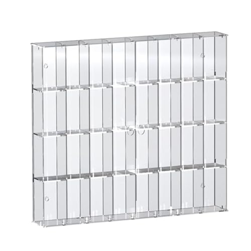 Acryl-Vitrine Box, Klare Acryl-Vitrine 12-72 Grid Display Vitrinen Mehrere Größen for Figuren Modelle Sammlerstücke Organizer(Clear,50.8x7.5x45.5CM) von ORICALCHASM