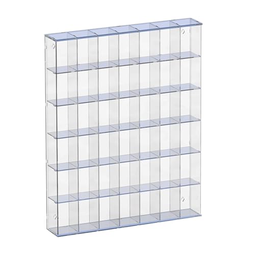 Acryl-Vitrine Box, Klare Acryl-Vitrine 12-72 Grid Display Vitrinen Mehrere Größen for Figuren Modelle Sammlerstücke Organizer(Clear,50x7x62.5CM) von ORICALCHASM
