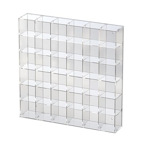 Acryl-Vitrine Box, Klare Acryl-Vitrine 12-72 Grid Display Vitrinen Mehrere Größen for Figuren Modelle Sammlerstücke Organizer(Clear,53x9.2x53CM) von ORICALCHASM