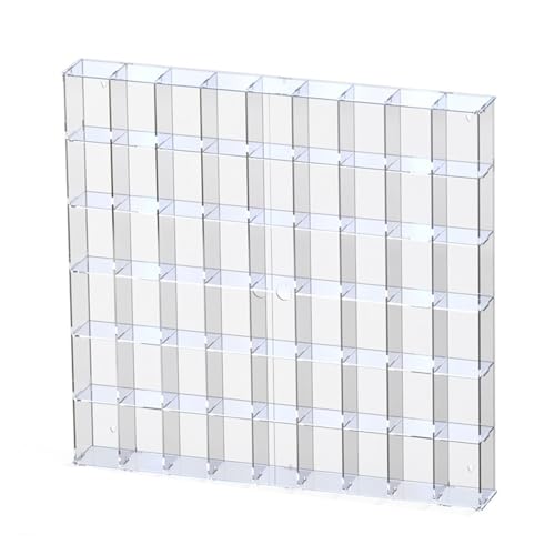 Acryl-Vitrine Box, Klare Acryl-Vitrine 12-72 Grid Display Vitrinen Mehrere Größen for Figuren Modelle Sammlerstücke Organizer(Clear,70.5x9x68CM) von ORICALCHASM