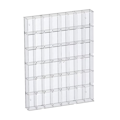 Acryl-Vitrine Box, Klare Acryl-Vitrine 12-72 Grid Display Vitrinen Mehrere Größen for Figuren Modelle Sammlerstücke Organizer(Transparent,50.8x7.5x68CM) von ORICALCHASM