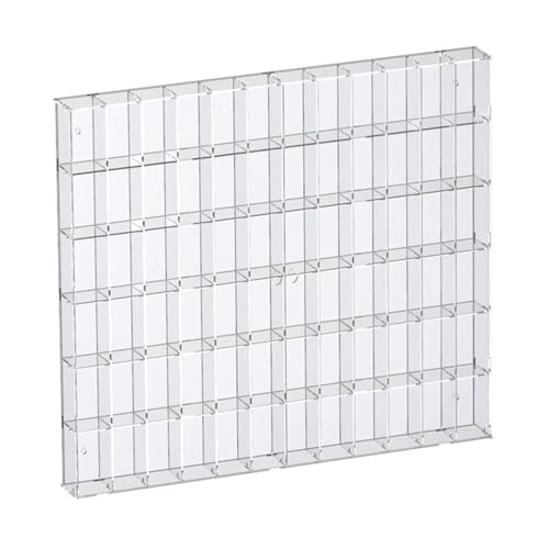 Acryl-Vitrine Box, Klare Acryl-Vitrine 12-72 Grid Display Vitrinen Mehrere Größen for Figuren Modelle Sammlerstücke Organizer(Transparent,76x7.5x68CM) von ORICALCHASM
