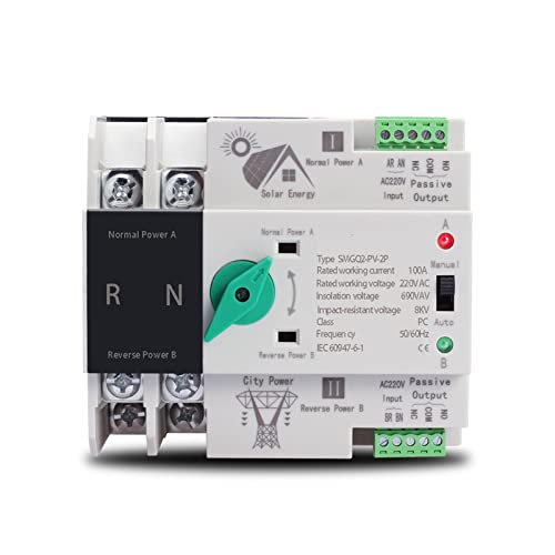 Automatischer Umschalter, ATS Dual Power 2P/3P/4P 100A Millisekunden-Schalten ohne Unterbrechung 35-mm-Schieneninstallation(4) von ORICALCHASM