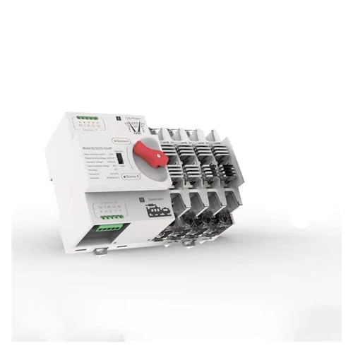 Automatischer Umschalter, Einphasiger Din-Schienen-ATS 220 V Dual Power Automatic Transfer Elektrische Wahlschalter Unterbrechungsfreie 2P 4P 63A 100A(63a 2p 230v,Solar Inverter) von ORICALCHASM