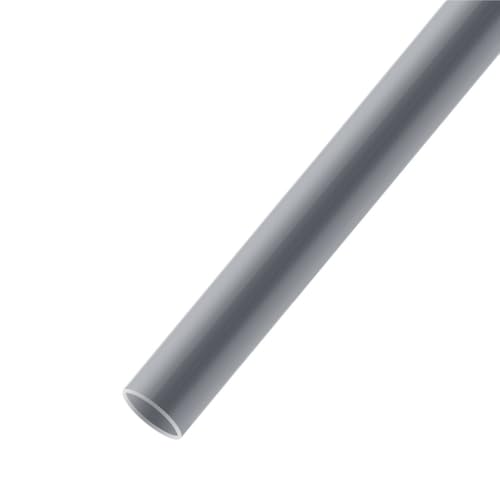 Klares starres Acryl-Rohr, PVC-Acrylrohr, 9 Farben, for Aquarium, Aquarium, Garten, Heim, Bewässerungssystem, Aquakultur, Wasserrohr, 1 Stück(Dark Grey,32mm) von ORICALCHASM