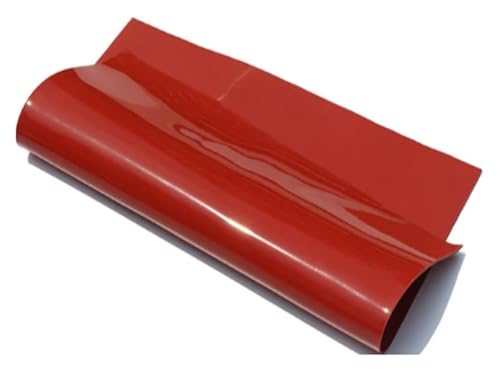 Neopren-Vollgummiplatte, 500 x 500 mm Dicke 0,5–10 mm Quadrat Gummi Matt Silikon Folie 1Pc(Red,Thickness10mm) von ORICALCHASM