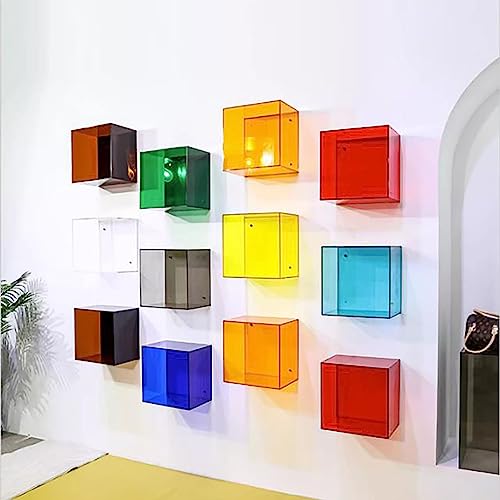 ORICALCHASM Acryl-Wandregale, 13-Zoll-Hängeregale zur Wandmontage(Blue) von ORICALCHASM