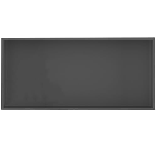 ORICALCHASM Badezimmer-Wandablage, Edelstahl Badezimmer Einbau Nischen Fliesenfreies Lagerregal Multicolor(Grey,92x32x12.5cm) von ORICALCHASM