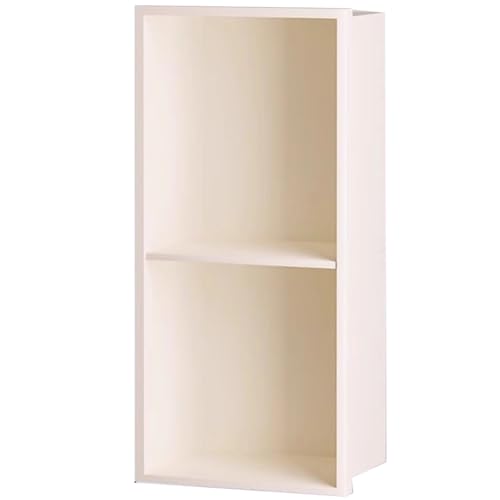 ORICALCHASM Badezimmer-Wandablage, Edelstahl Duschnische Multicolor(Cream White,28x70x12.5cm/11.02x27.55x4.92in) von ORICALCHASM