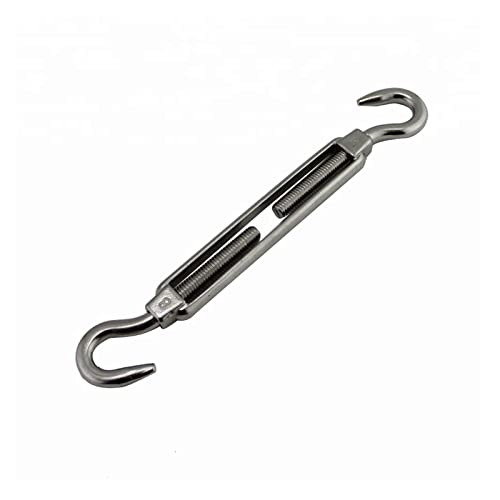 Spannschraube mit Öse und Haken, 5 STÜCKE Haken und Haken Spannschloss M4 M5 M6 M8 Hochleistungsspannschloss Drahtseilspannung Rigging Segelhardware(M6) von ORICALCHASM