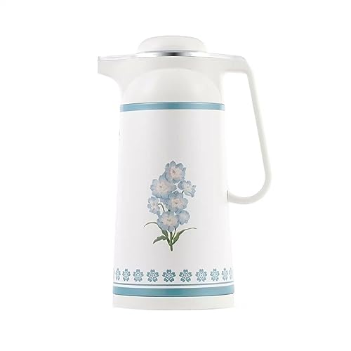 Thermische Kaffee-Karaffe, 1,6 l große Kapazität isolierte Kaffeekanne Haushalts-Thermoskanne for den Außenbereich Glasinnenthermoskanne von ORICALCHASM