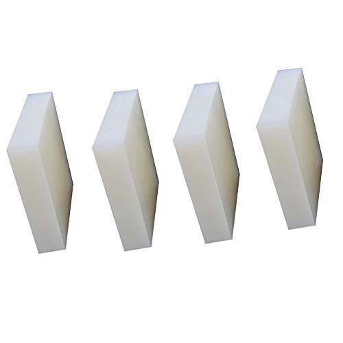 Tonerde-Keramik-Rohr, Silikonkautschukplatte, weiß, rutschfeste Matte, hohe Temperatur(100mmx100mmx5mm 4pcs) von ORICALCHASM