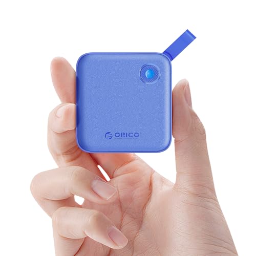 ORICO Portable SSD 1 TB mit 2 in 1 USB C Kabel, Externe Solid State Drives, bis zu 460MB/s, Statusanzeige, zuverlässiger Speicher für USB-C Smartphone, Tablet, PC - B5PLUS von ORICO
