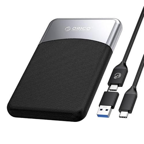 ORICO 1 TB Externe SSD mit 2 in 1 USB C Kabel, Externe Festplatte SSD USB 3.2 Gen 1 bis zu 460MB/s, Portable SSD für USB-C Smartphone, PC, Tablet, Labtop - M25PRO von ORICO