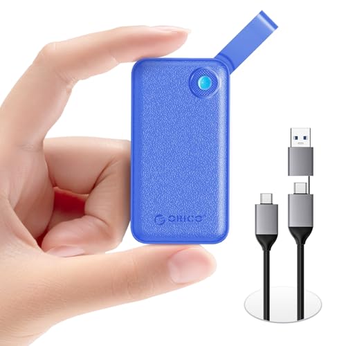 ORICO Externe SSD 1TB, Portable SSD bis zu 2000 MB/s, USB 3.2 Gen 2x2 Externe Festplatte SSD mit 2-in-1 USB-C-Kabel, Kompatibilität mit Smartphones, PS5, Xbox, Laptop, MacBook/Pro/Air – B20(blau) ORICO Externe SSD 1TB, Portable SSD bis zu 2000 MB/s, USB 3.2 Gen 2x2 Externe Festplatte SSD mit 2-in-1 USB-C-Kabel, Kompatibilität mit Smartphones, PS5, Xbox, Laptop, MacBook/Pro/Air – B20(blau) von ORICO