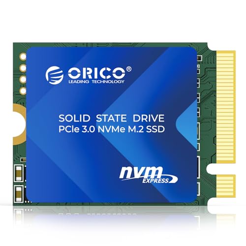 ORICO 256GB 2230 M.2 NVMe SSD, 3D TLC NAND, PCIe 3.0 x4 3600MB/s Lesen & 1800MB/s Schreiben, Kupfer-Kühlkörper M2 SSD Kompatibel mit Steam Deck, Surface Pro 9, Mini PCs - J10-2230 von ORICO