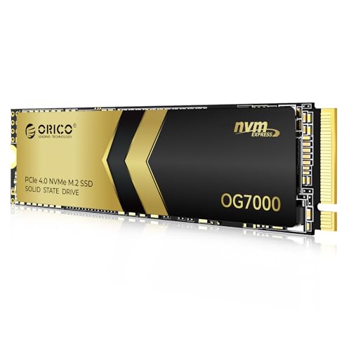 ORICO OG7000 2TB NVMe SSD, PCIe Gen4 M.2 SSD, bis zu 7400MB/s, Graphen-Thermal-Lösung, Ideal für 4K-Videobearbeitung, 3D-Rendering, Content-Creation, kompatibel mit PS5 und PC ORICO OG7000 2TB NVMe SSD, PCIe Gen4 M.2 SSD, bis zu 7400MB/s, Graphen-Thermal-Lösung, Ideal für 4K-Videobearbeitung, 3D-Rendering, Content-Creation, kompatibel mit PS5 und PC von ORICO