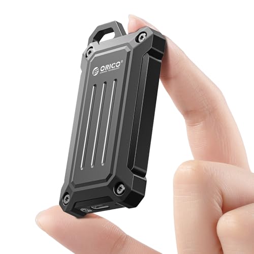 ORICO 1TB Portable SSD bis zu 2000MB/s USB 3.2 Gen 2x2 Externes Solid State Drive, Zinklegierungsdesign, Wasser- und Staubresistenz für Outdoor-Profis, Fotografie, PSSD - MINI20 von ORICO