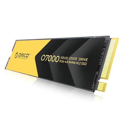 ORICO M2 SSD 2TB, NVMe SSD M.2 mit Kühlkörper, PCIe 4.0 x 4, bis zu 7000MB/s, SLC Cache 3D NAND, M.2 2280 Internal SSD für Gaming und Videobearbeitung-O7000 ORICO M2 SSD 2TB, NVMe SSD M.2 mit Kühlkörper, PCIe 4.0 x 4, bis zu 7000MB/s, SLC Cache 3D NAND, M.2 2280 Internal SSD für Gaming und Videobearbeitung-O7000 von ORICO