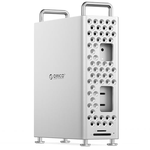 ORICO MiniPro Mac mini M4 Dockingstation & Stand mit 2TB Speicher Extreme SSD, 10Gbps USB-C-Hub, Vertikales Aluminium Schutzhülle kompatibel mit Mac mini M4/M4 Pro - MS10 von ORICO