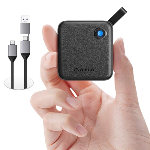 ORICO Portable SSD 256 GB mit 2 in 1 USB C Kabel, Externe Solid State Drives, bis zu 460MB/s, Statusanzeige, zuverlässiger Speicher für USB-C Smartphone, Tablet, PC - B5PLUS ORICO Portable SSD 256 GB mit 2 in 1 USB C Kabel, Externe Solid State Drives, bis zu 460MB/s, Statusanzeige, zuverlässiger Speicher für USB-C Smartphone, Tablet, PC - B5PLUS von ORICO
