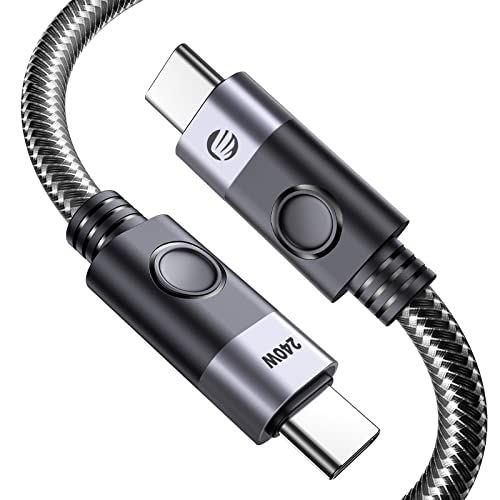 ORICO USB C auf USB C Kable, USB 4 Kable kompatibel für Thunderbolt 3/4, Ladekabel 240W unterstützt 8K@60Hz HD Display, 40Gbps Datenkabel für Hubs, Docking Stations, Laptops, 0,5M von ORICO