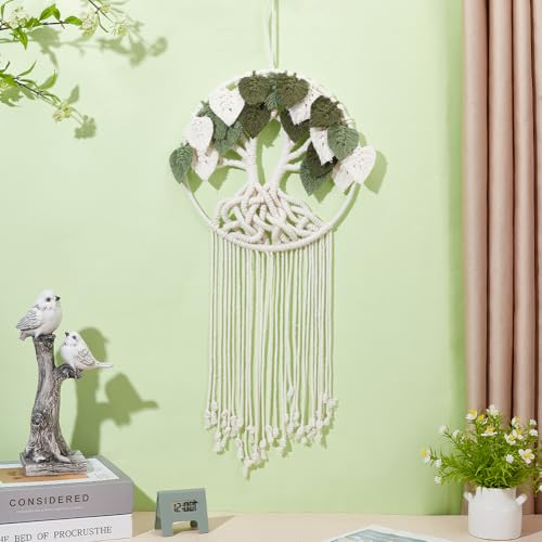 ORIGACH Makramee Wandbehang Set für Anfänger, Makramee Baum Des Lebens Wandbehang Kit Mit Anleitung Makramee Knüpf-Set Zum Basteln und Knüpfen Set für Makramee Wandbehang Dekoration ORIGACH Makramee Wandbehang Set für Anfänger, Makramee Baum Des Lebens Wandbehang Kit Mit Anleitung Makramee Knüpf-Set Zum Basteln und Knüpfen Set für Makramee Wandbehang Dekoration von ORIGACH