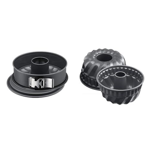 ORIGINAL KAISER La Forme Plus Backform 26cm Springform rund, 2 Böden & La Forme Plus Gugelhupfform 22 cm von ORIGINAL KAISER