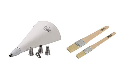 ORIGINAL KAISER - La Forme Plus Starter Set Spritzbeutel inkl. Backpinsel 9-teilig, wiederverwendbarer Spritzbeutel groß mit Tüllen, Adapter, 5 Spritztüllen, Kochfest, Schneidehilfslinie ORIGINAL KAISER - La Forme Plus Starter Set Spritzbeutel inkl. Backpinsel 9-teilig, wiederverwendbarer Spritzbeutel groß mit Tüllen, Adapter, 5 Spritztüllen, Kochfest, Schneidehilfslinie von ORIGINAL KAISER
