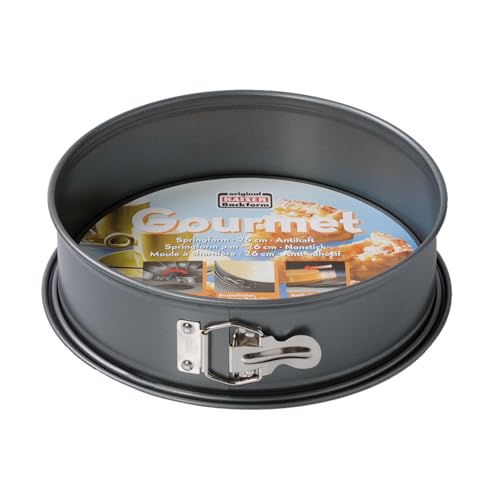 ORIGINAL KAISER 2300753829 GOURMET - Springform 20cm, Material: Blech antihaftbeschichtet. Made in Germany, Grau von ORIGINAL KAISER