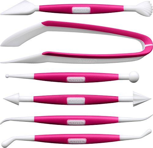 Original Kaiser Inspiration Fondant Modellierwerkzeug-Set 6-teilig, Doppelkopf-Werkzeuge, handliche Zange, Soft Touch, Anti-Rutsch-Effekt Original Kaiser Inspiration Fondant Modellierwerkzeug-Set 6-teilig, Doppelkopf-Werkzeuge, handliche Zange, Soft Touch, Anti-Rutsch-Effekt von ORIGINAL KAISER