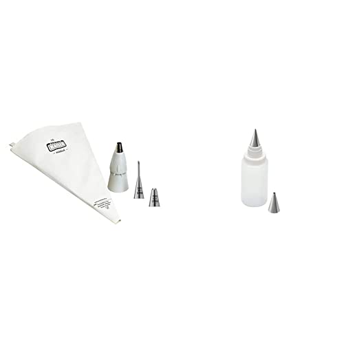 Original Kaiser Inspiration Spritzbeutel Set 5-teilig, wiederverwendbarer Spritzbeutel, 15.5 x 10.5 x 6.3 cm & Inspiration Spritzflasche mit 2 Edelstahl-Tüllen, 75 ml, 15.5 x 5.3 x 5.2 cm Original Kaiser Inspiration Spritzbeutel Set 5-teilig, wiederverwendbarer Spritzbeutel, 15.5 x 10.5 x 6.3 cm & Inspiration Spritzflasche mit 2 Edelstahl-Tüllen, 75 ml, 15.5 x 5.3 x 5.2 cm von ORIGINAL KAISER