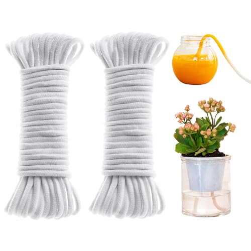 100 Feet Selbstbewässerung Docht für selbst bewässern Pflanzer Topf DIY Urlaub Automatische Bewässerung Gerät System Indoor Topfpflanze African Violet Waterer Behandlung Tropfbewässerung Seil String von ORIMERC