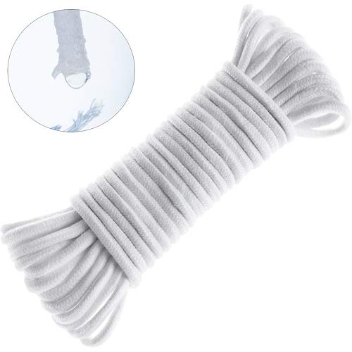 ORIMERC 50 Feet 6mm Selbstbewässerung Docht Kapillardochtschnur DIY Urlaub Pflanzensitter hydroponische Dochtwirkung selbstbewässernder Pflanztopf automatisches Wassersystem Gerät Bewässerungsseil von ORIMERC