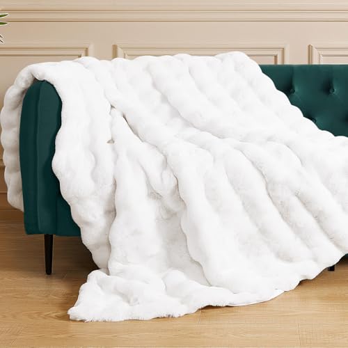 ORINOVA Kuscheldecke Flauschige 130x150 cm Weiß Bubble Decke Plüschdecke Kunstfell Felldecke Sofadecke Kuschelig Wohndecke Fleecedecke Bett Wohnzimmer ORINOVA Kuscheldecke Flauschige 130x150 cm Weiß Bubble Decke Plüschdecke Kunstfell Felldecke Sofadecke Kuschelig Wohndecke Fleecedecke Bett Wohnzimmer von ORINOVA