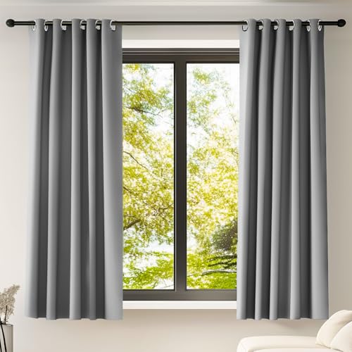 ORINOVA Vorhang Blickdicht Thermovorhang Hitzeschutz 140x160 cm 2er Set Grau Vorhänge Schlafzimmer Verdunklungsgardine Wohnzimmer mit Ösen ORINOVA Vorhang Blickdicht Thermovorhang Hitzeschutz 140x160 cm 2er Set Grau Vorhänge Schlafzimmer Verdunklungsgardine Wohnzimmer mit Ösen von ORINOVA